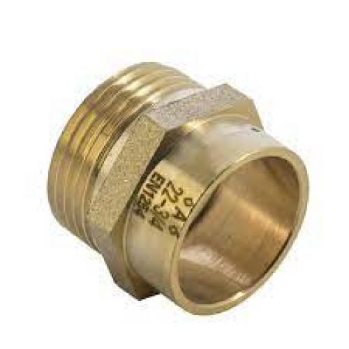 22mm x 3/4" Solder Ring Male Iron Adaptor