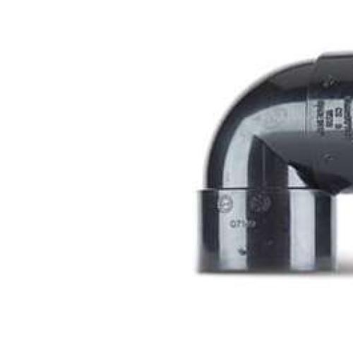 Polypipe 40mm Black 90 Degree Knuckle Bend (WS16B)