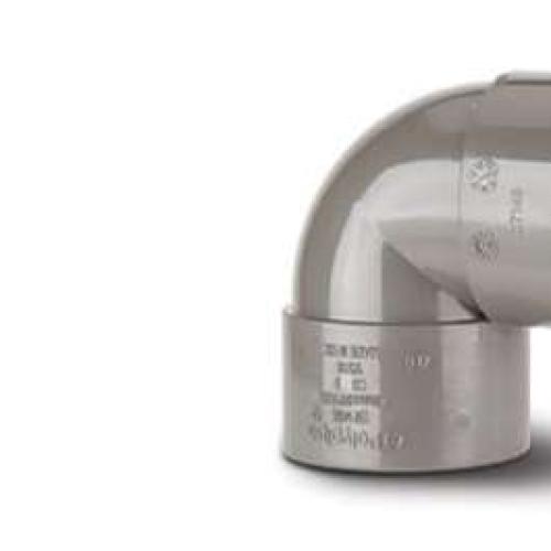 Polypipe 40mm Grey 90 Degree Knuckle Bend (WS16G)