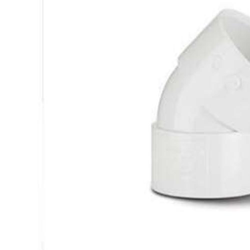 Polypipe 40mm White 45 Degree Obtuse Bend (WS18W)