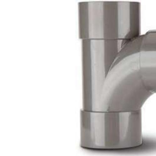 Polypipe 40mm Grey 92.5 Degree Swept Tee (WS22G)