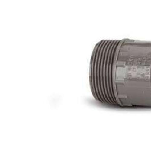Polypipe 50mm Abs Adaptor - Male Iron Grey (WS57G)