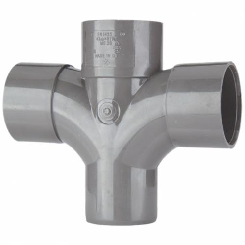 Polypipe 50mm Grey 92.5 Degree Cross Tee (WS50G)