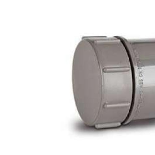 Polypipe 50mm Abs Screwed Access Plug Grey (WS72G)