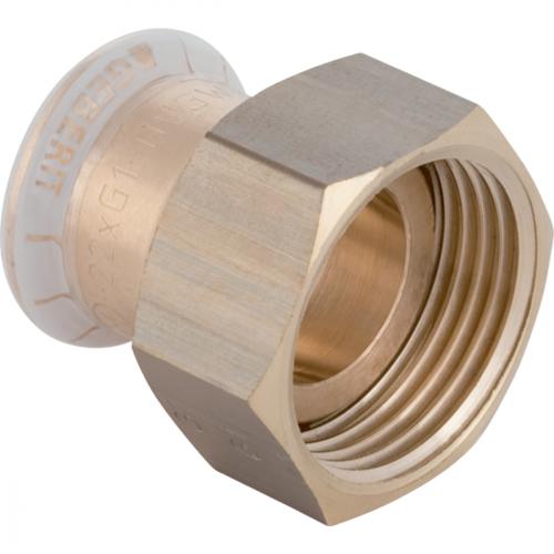 28mm x 1" Geberit Copper Union Nut Adaptor