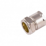 15mm x 1/2" DZR Chrome Plated FI Coupling