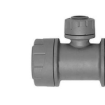 PB1122 Polyplumb Branch Red Tee  22mm x 22mm x 15mm