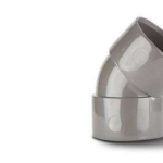 Polypipe 40mm Grey 45 Degree Obtuse Bend (WS18G)