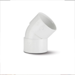 Polypipe 50mm x 45 Deg Abs Obtuse Bend White (WS54W)