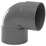 Polypipe 50mm x 90 Deg Abs Knuckle Bend Grey (WS64G)