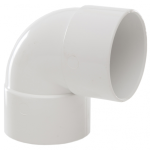 Polypipe 50mm x 90dg Abs Knuckle Bend White (WS64W)