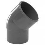 Polypipe 50mm x 45deg Abs Spigot Bend Grey (WS66G)
