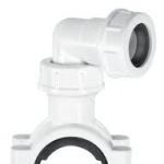 McAlpine 1.5x1.25x22mm White Pipe Clamp